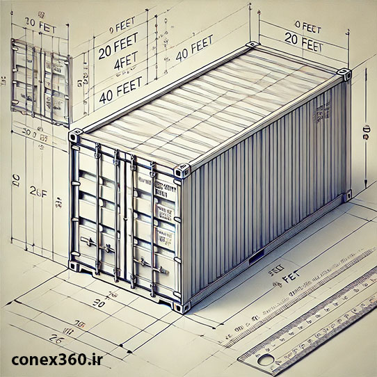 ابعاد کانتینر + انواع و مشخصات